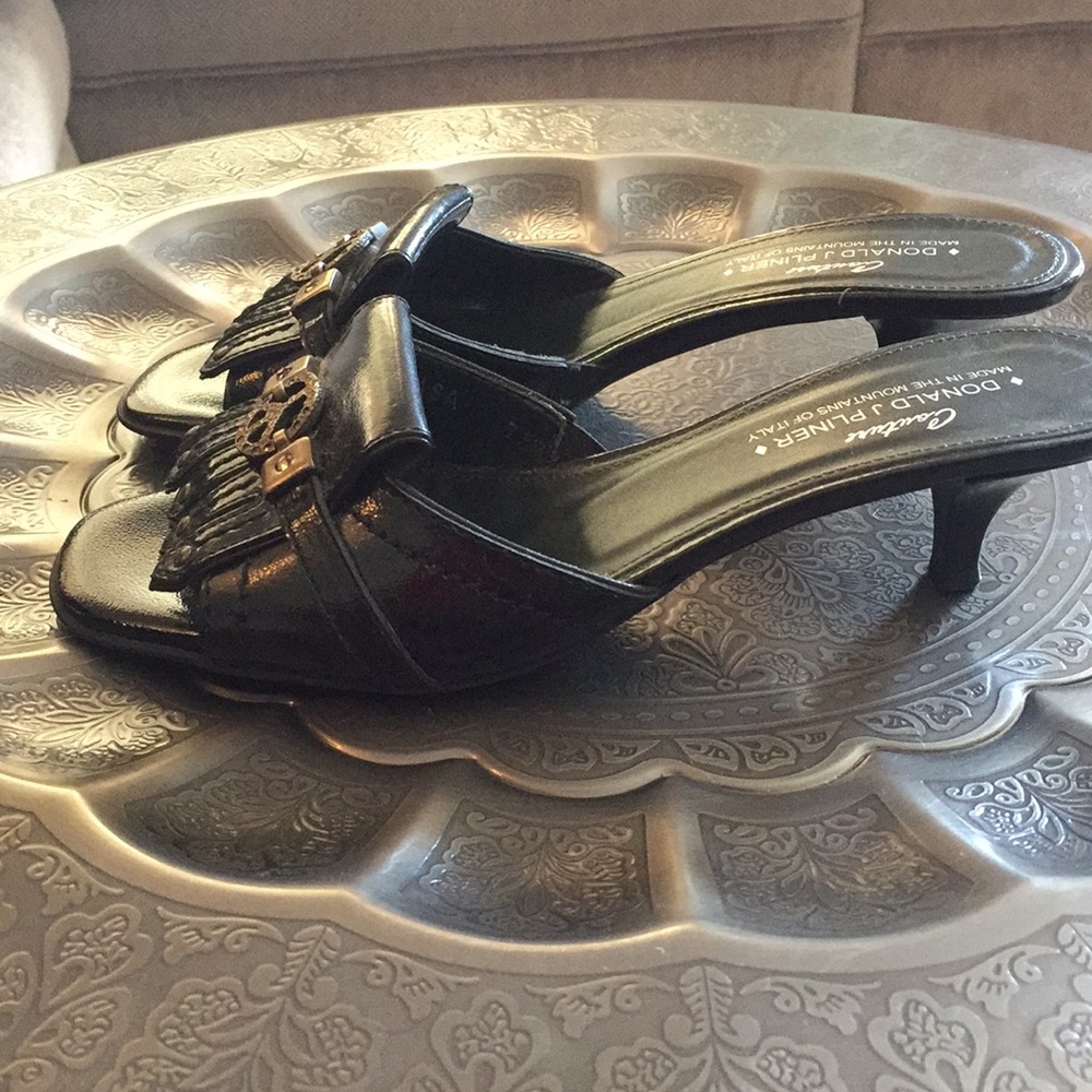 Couture Donald J Pliner Black patent leather mules - Picture 2 of 3